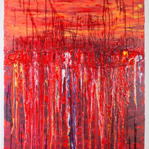 Leinwand "Der Riss - von innen zerrissen"