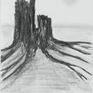 Zeichnung "Fragmentierter Halt"