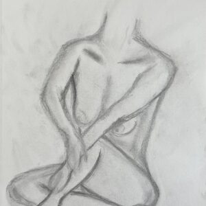 Zeichnung "Körperpoesie No. 2 - In sich gehalten"