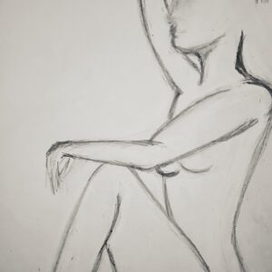 Zeichnung "Körperpoesie No. 3 - Im Übergang"