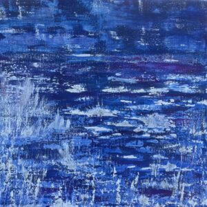 Leinwand "Sturm in Kobalt"